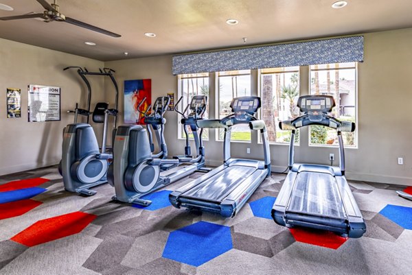 State-of-the-art fitness center with modern equipment at Envision Apartments, ideal for luxury living