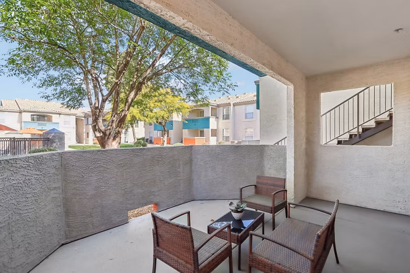 balcony at Envision Apartments
