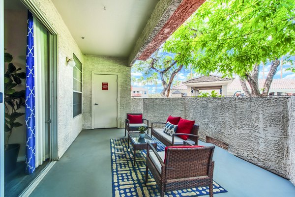 patio at Envision Apartments