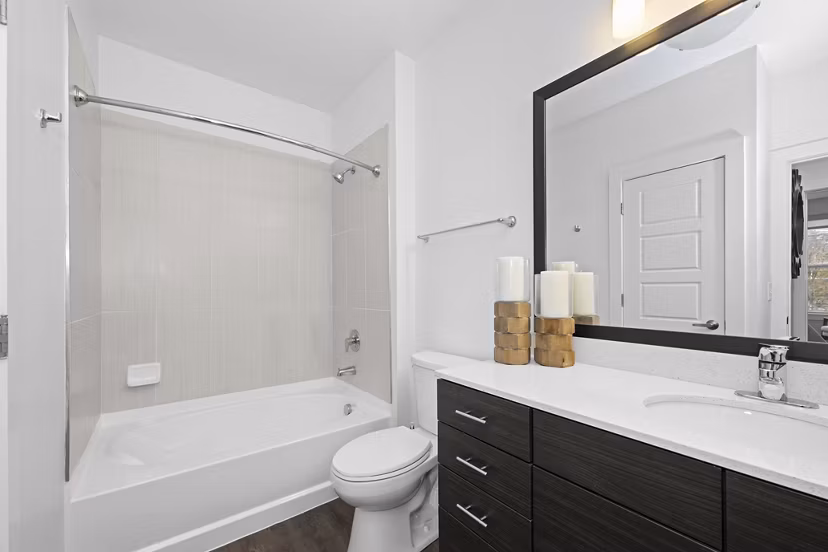 bathroom at Mercury NoDa Apartments