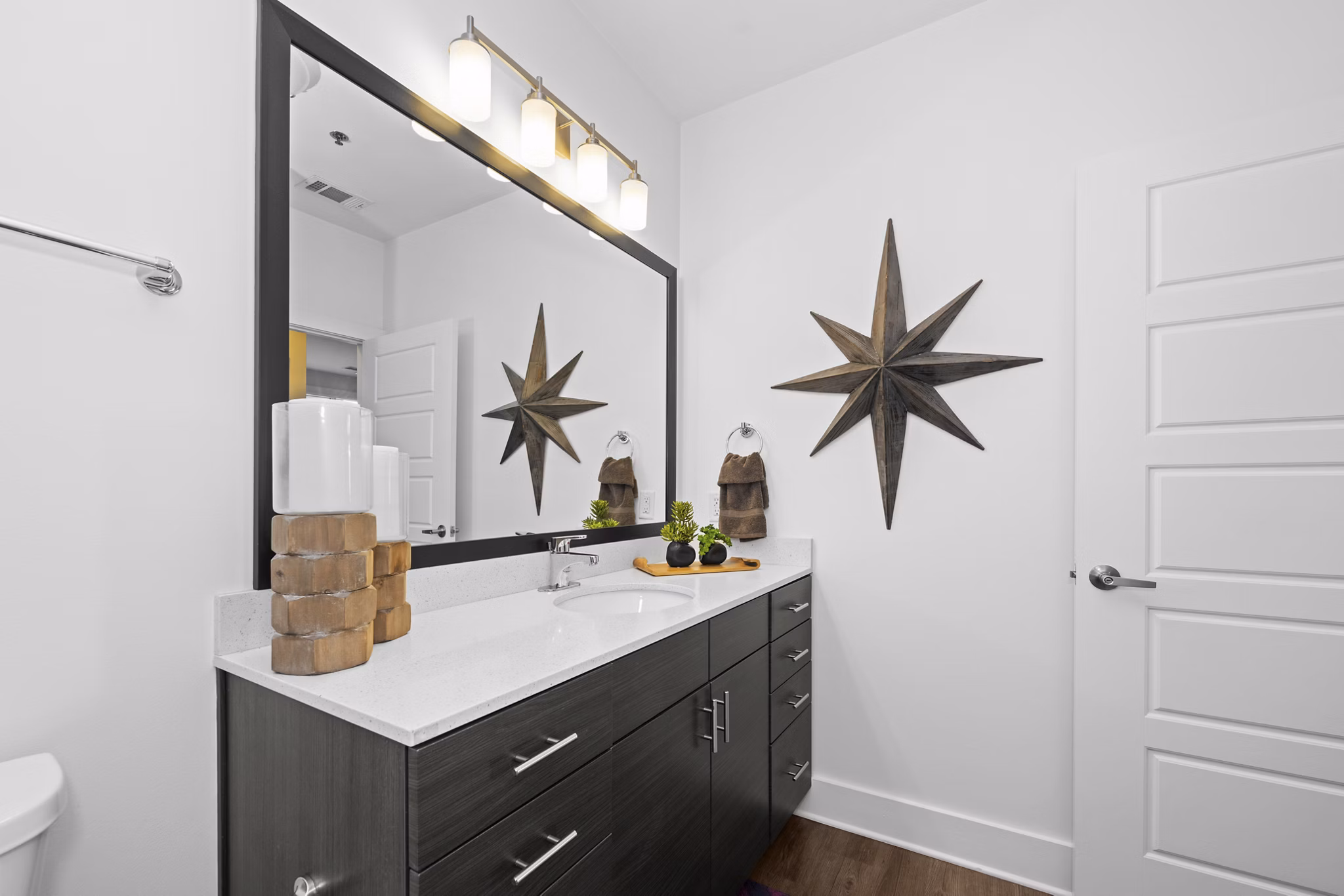 bathroom at Mercury NoDa Apartments