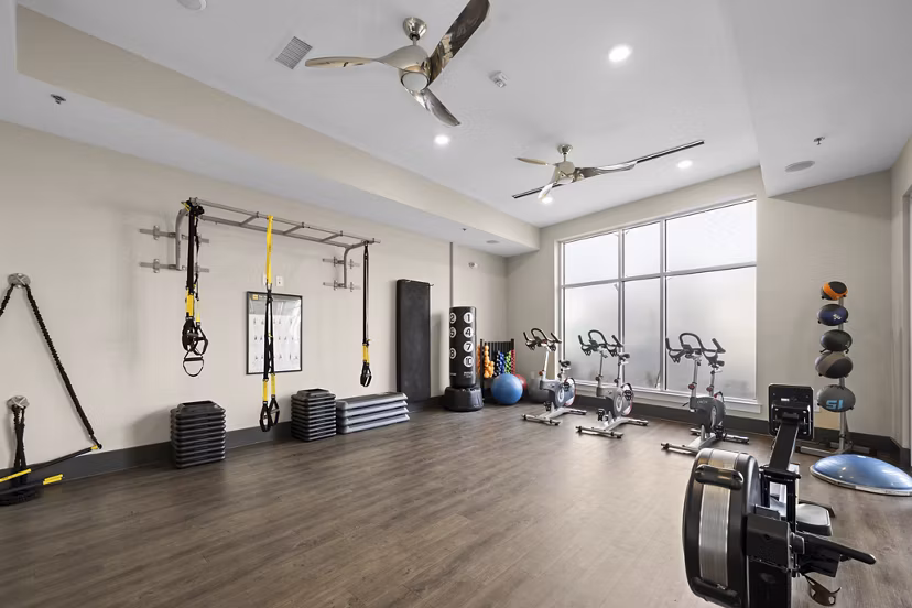 fitness center at Mercury NoDa Apartments