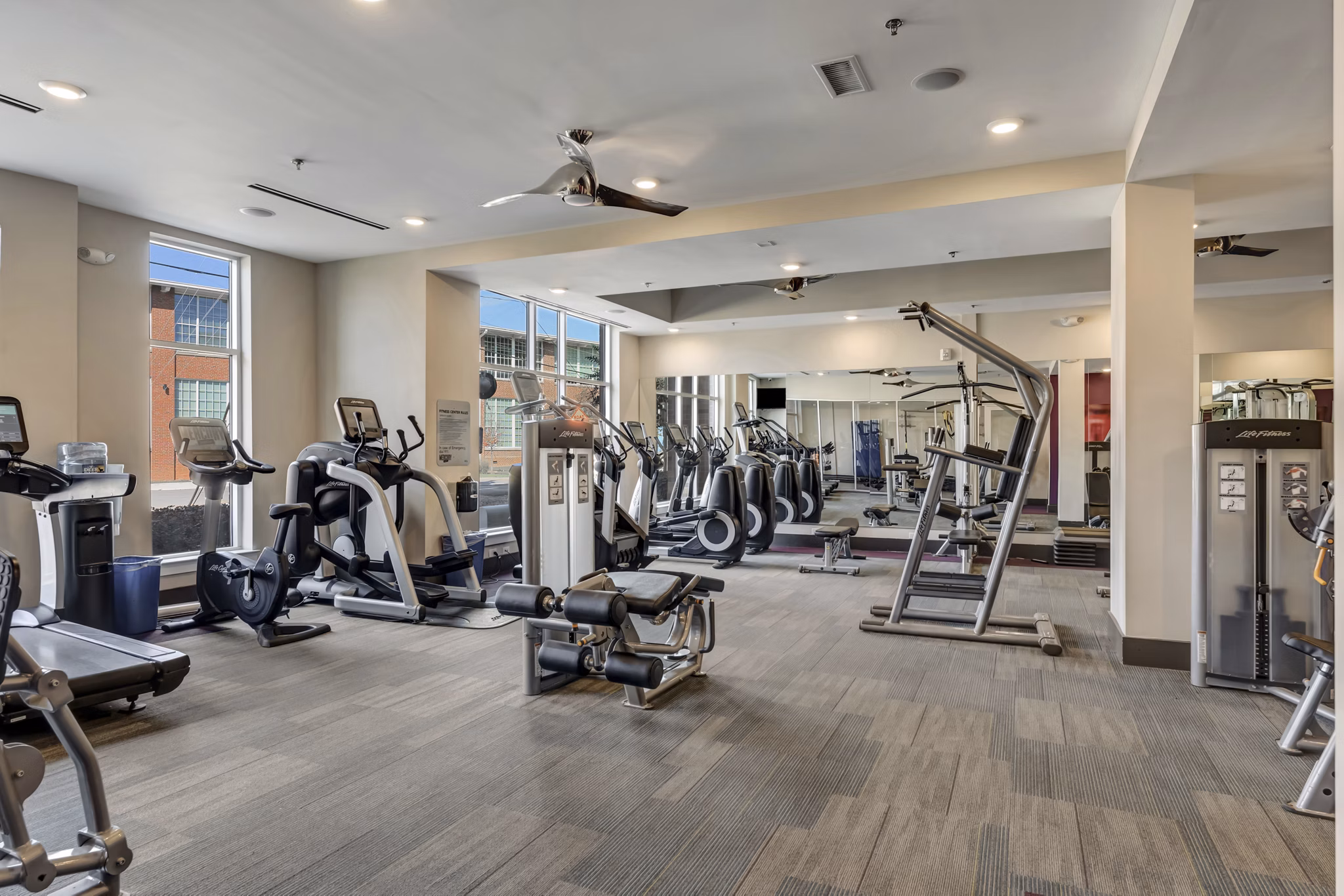 fitness center at Mercury NoDa Apartments