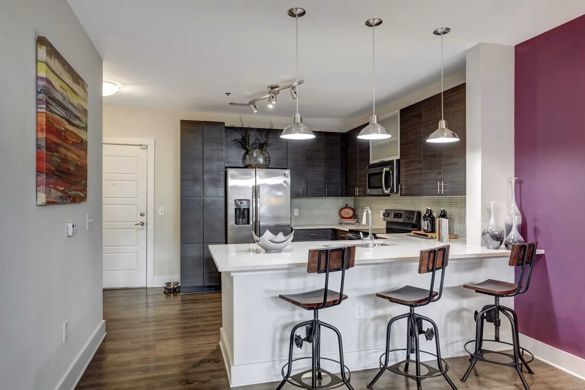 kitchen at Mercury NoDa Apartments