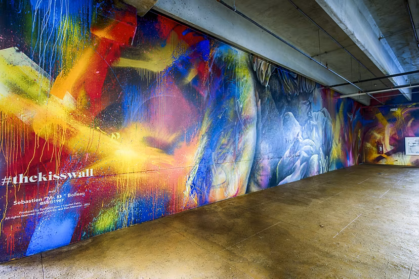 Covered parking garage at Elan Memorial Park Apartments