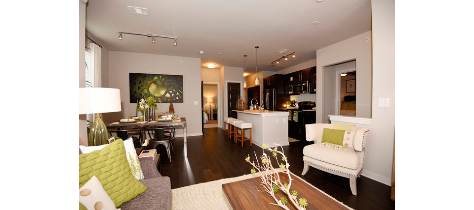 living room at Elan 99 West Apartments