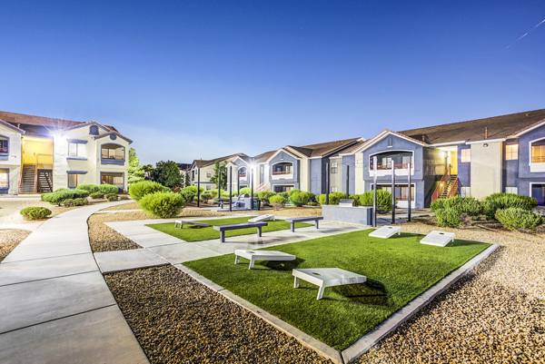 grill and recreational area at Tesoro Ranch Apartments