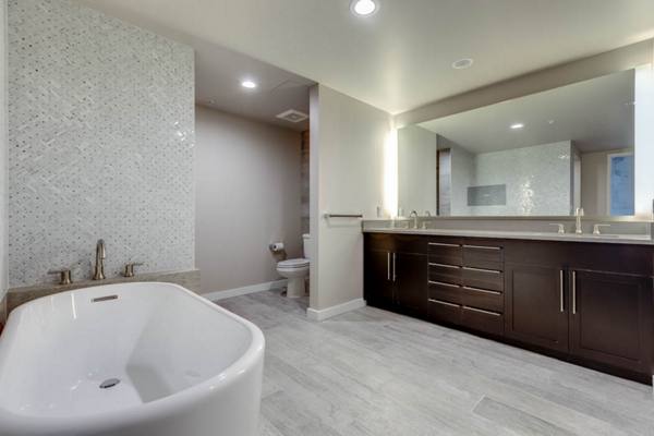 bathroom at Sequel Apartments