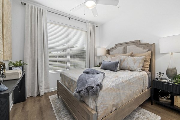 bedroom at District Lofts Apartments