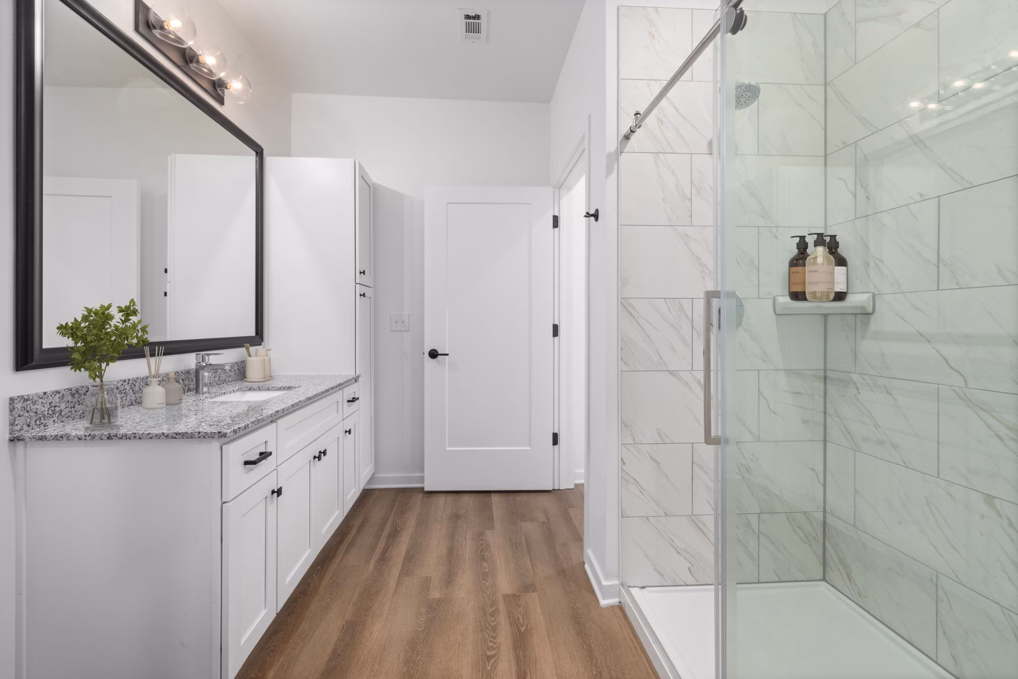 bathroom at District Square Apartments