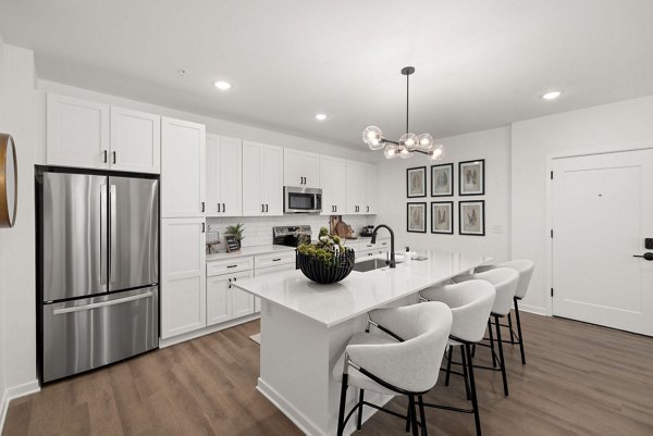 dining room at District Square Apartments