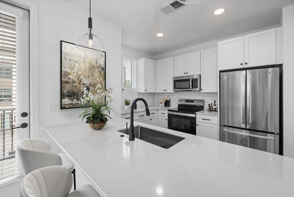 kitchen at District Square Apartments