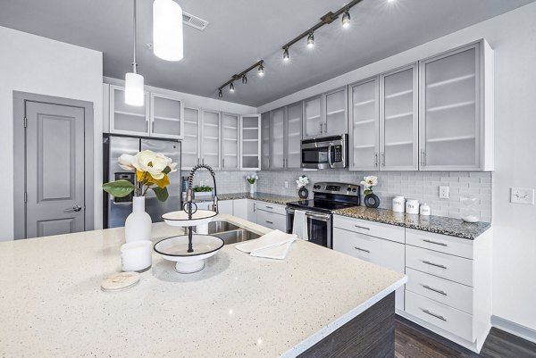 kitchen at District Lofts Apartments