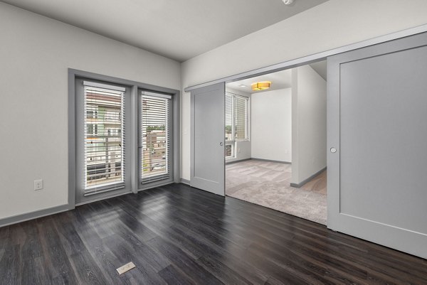 living room at District Square Apartments