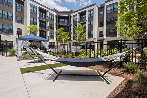 pool patio at District Square Apartments