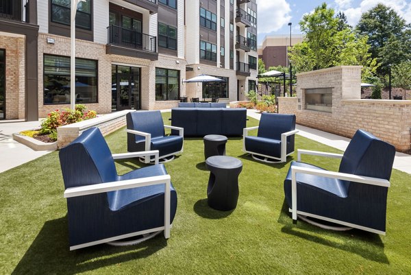 patio at District Square Apartments
