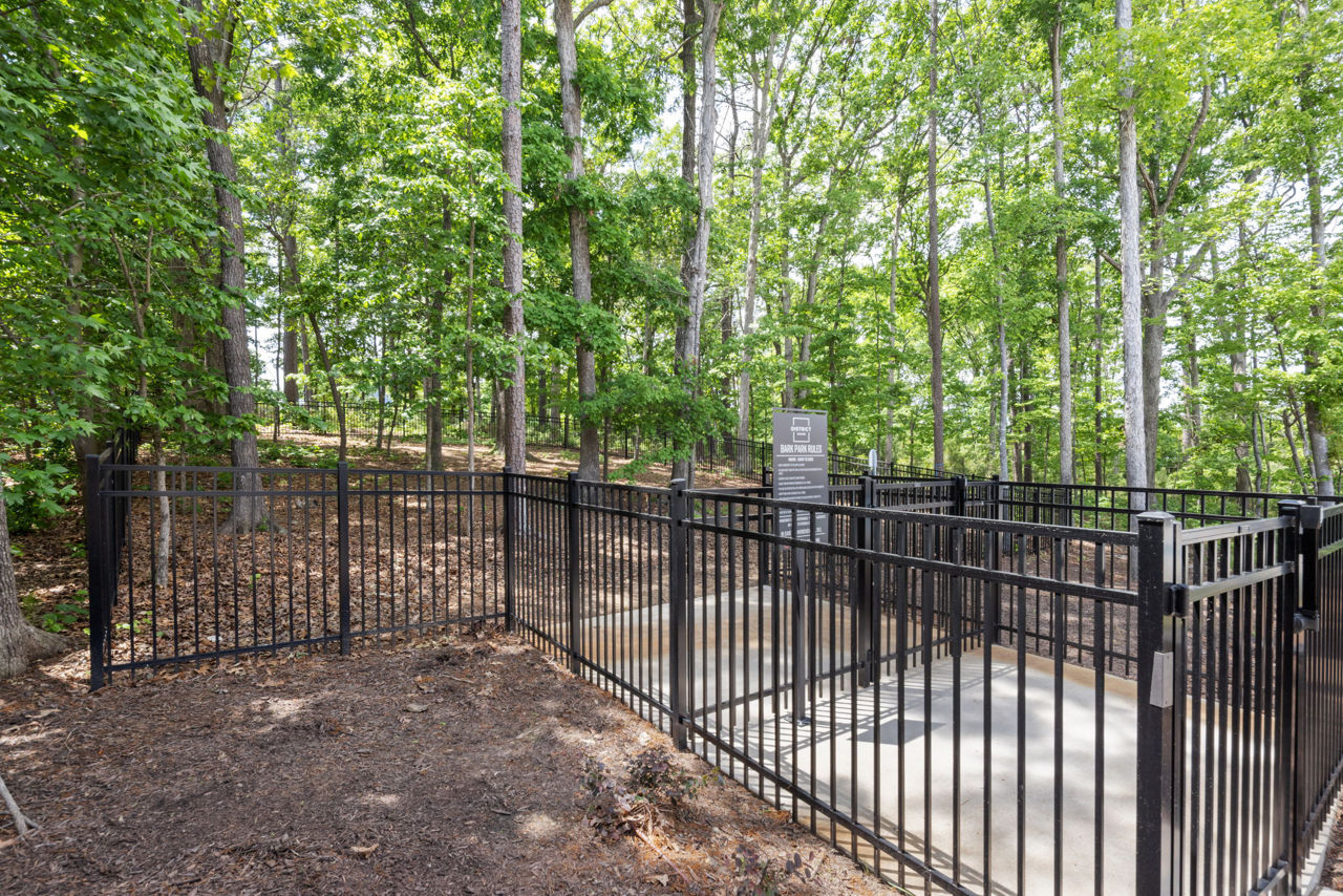 Dog park at The District Collection Apartments