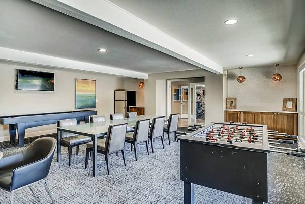 clubhouse game room at Park 120 Apartments
