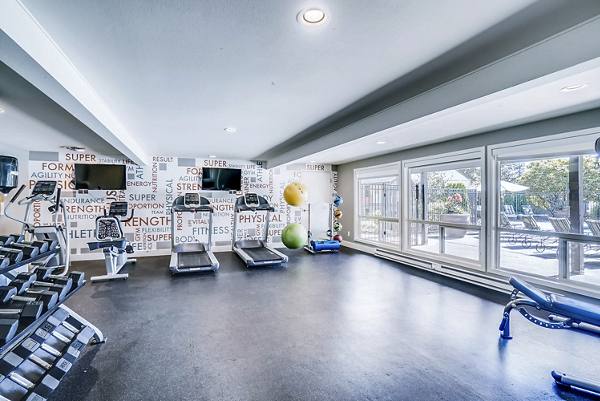 fitness center at Park 120 Apartments