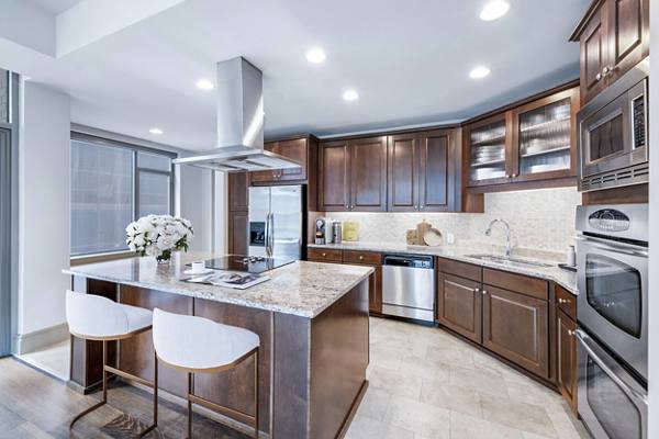 kitchen at Ashton at Judiciary Square Luxury Apartments