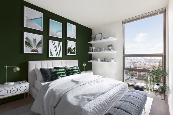 bedroom at VINE Apartments