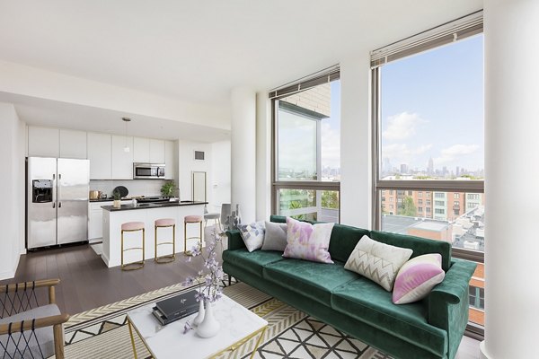 living room at VINE Apartments    