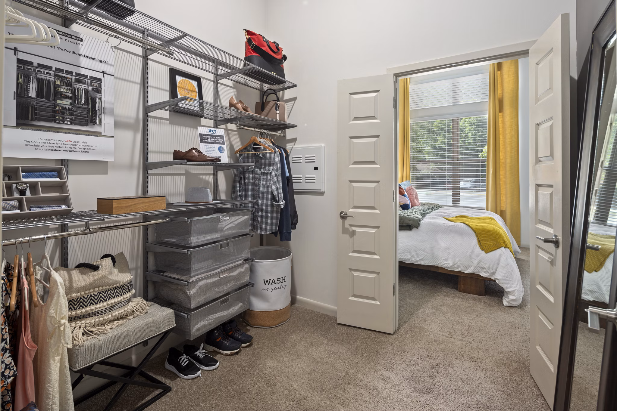 Elegant clubhouse with modern furnishings at 1133 on the Square Apartments