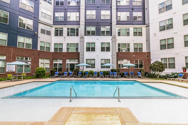 pool at 1133 on the Square Apartments