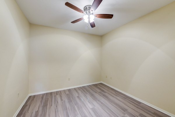 Spacious dining area with stylish decor in Overture Ridgmar Apartments, a Greystar luxury community in Fort Worth, Texas