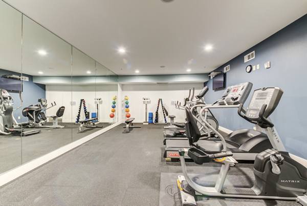 : fitness center at Overture Ridgmar Apartments