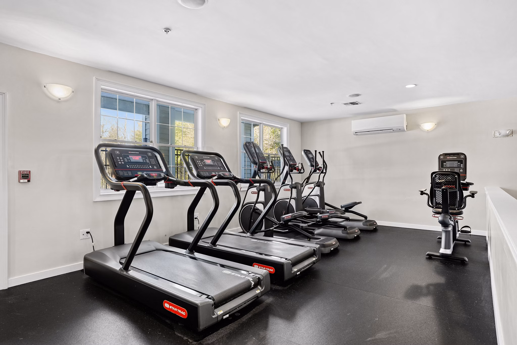 fitness center at The Retreat at Marlborough Apartments