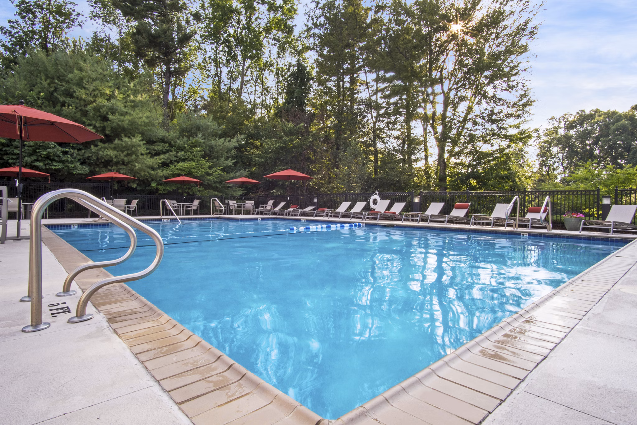 Resort-style pool at Heights at Wheeler Hill Apartments perfect for relaxation and leisure activities