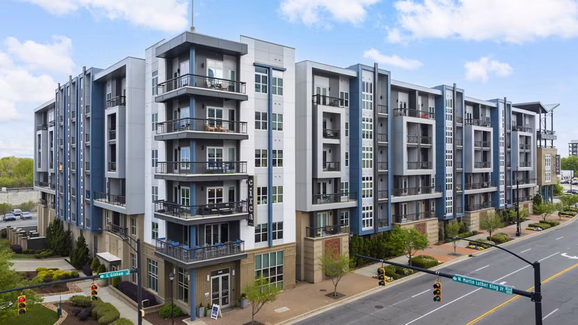 building at Circa Uptown Apartments