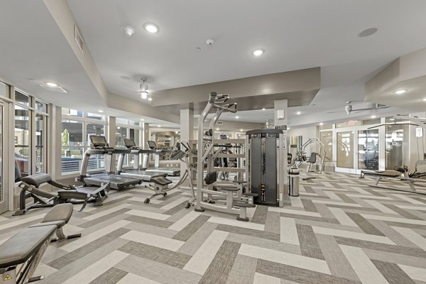fitness center at Circa Uptown Apartments