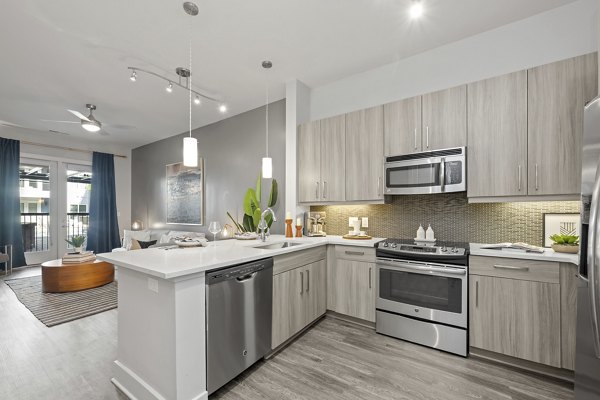 kitchen at Circa Uptown Apartments