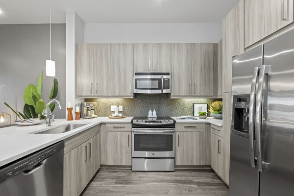 kitchen at Circa Uptown Apartments