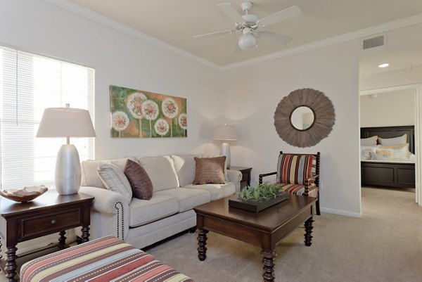 living room at The Ravinia Apartments