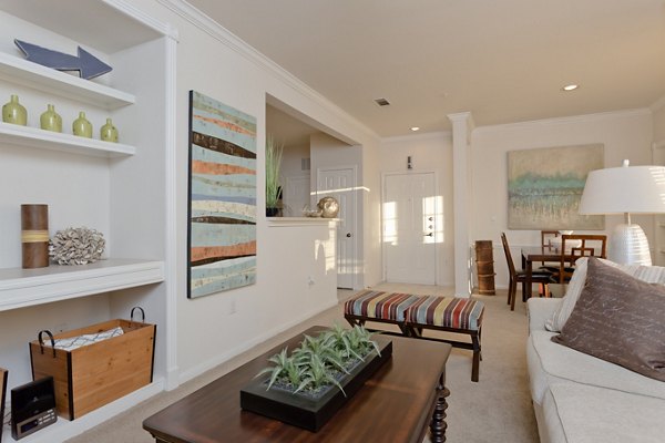 living room at The Ravinia Apartments