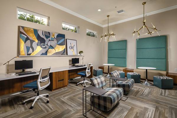business center at The Heights at Chino Hills Apartments