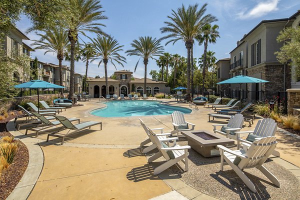 pool at The Heights at Chino Hills Apartments