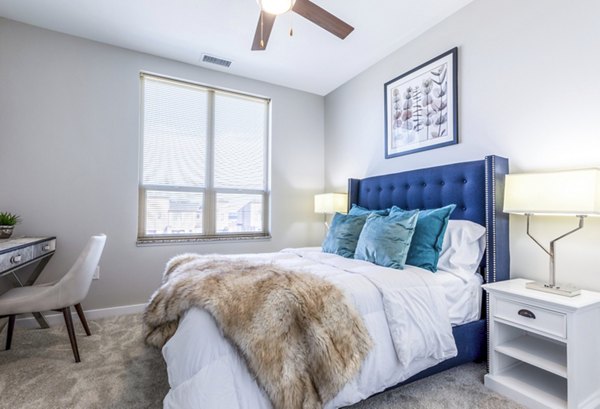 bedroom at Overture Central Park Apartments