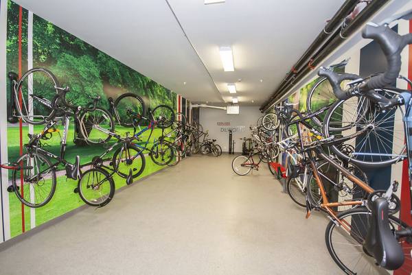 bike storage at 1010 Dilworth Apartments