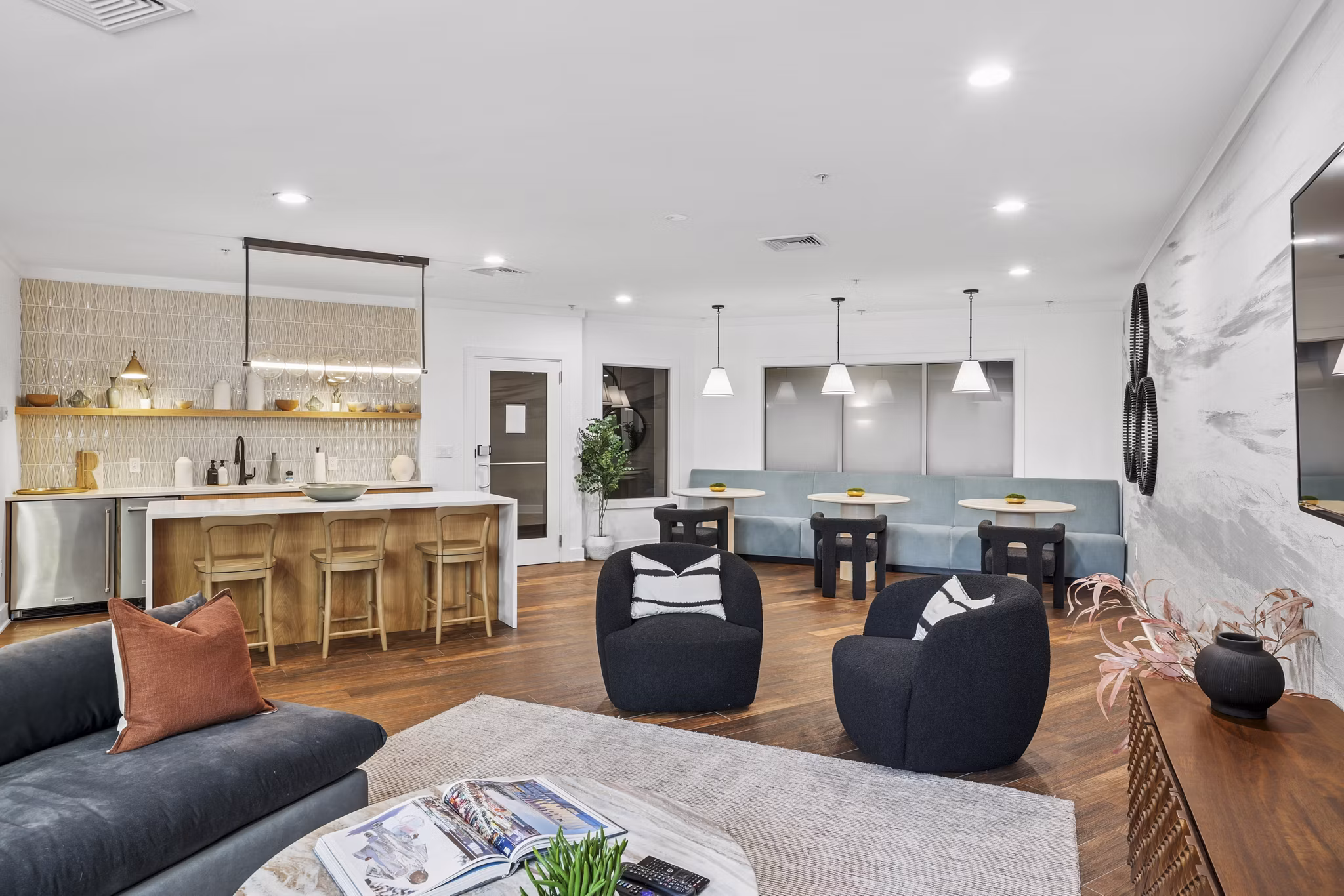 clubhouse at Rutherford Station Apartments