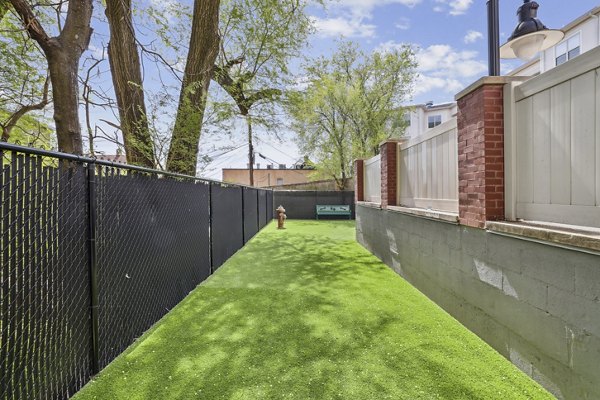 dog park at Rutherford Station Apartments