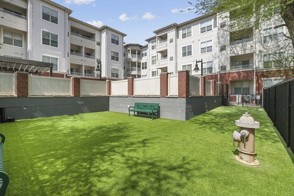 dog park at Rutherford Station Apartments