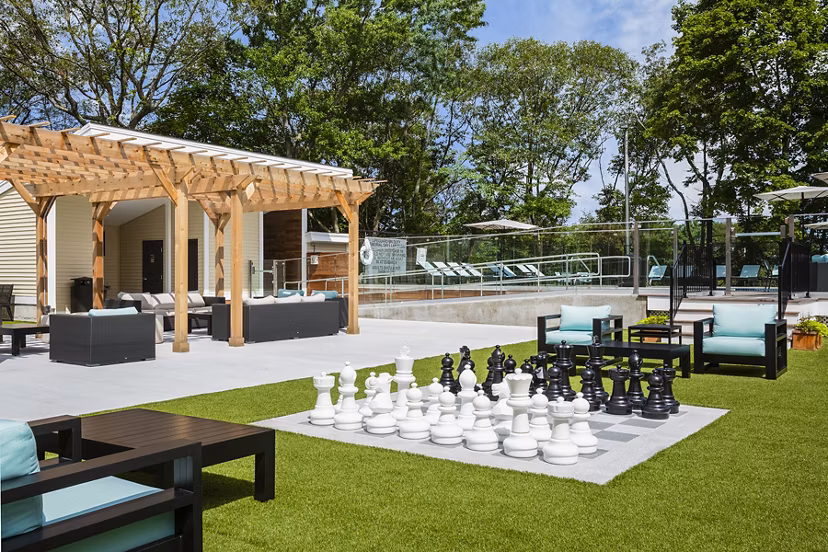 chess board at Avana Weymouth Apartments    
