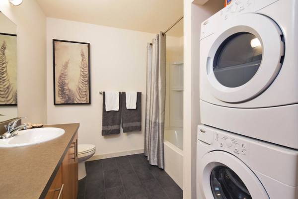 laundry room at VUE25 Apartments