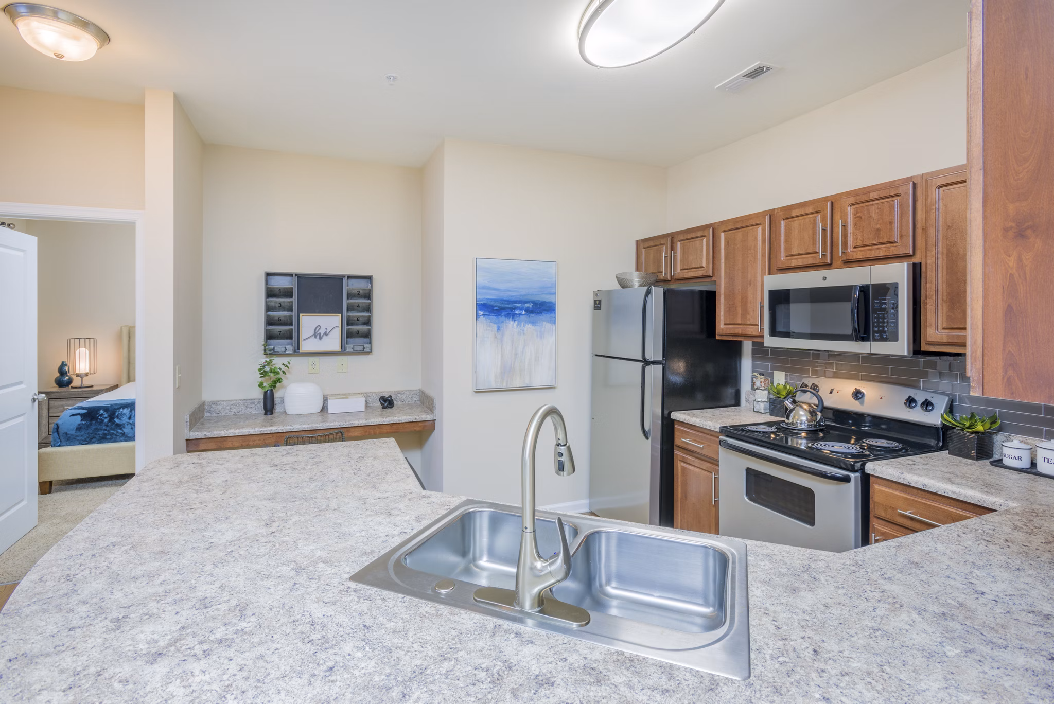 kitchen at Arbor Village Apartments