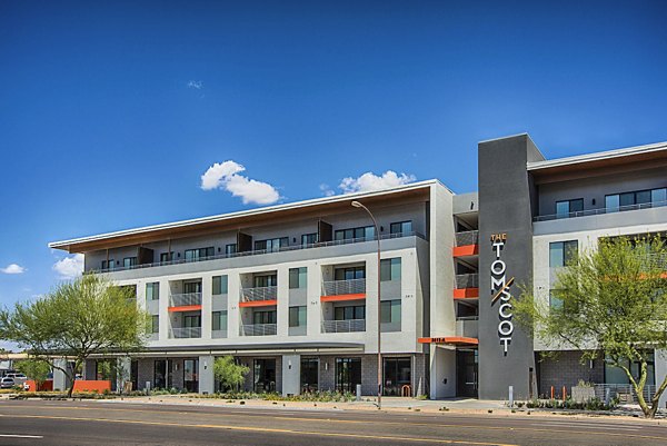 building/exterior at The Tomscot Apartments