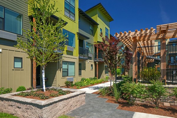 exterior at The Tennyson at Crescent Village Apartments